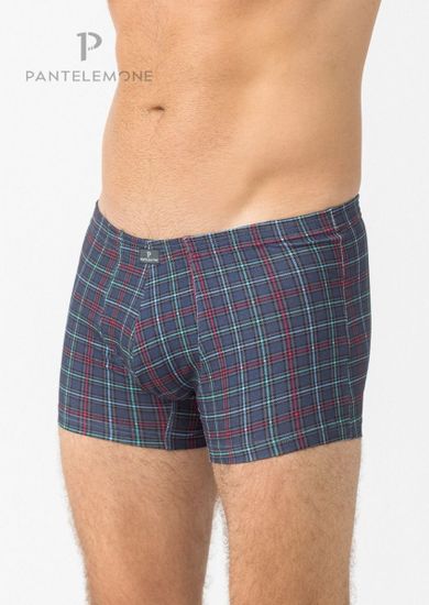 Трусы мужские боксеры Pantelemone PMH-1333, клетка деним