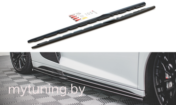 Сплиттеры накладок на пороги для AUDI R8 4S рестайлинг (18-...)