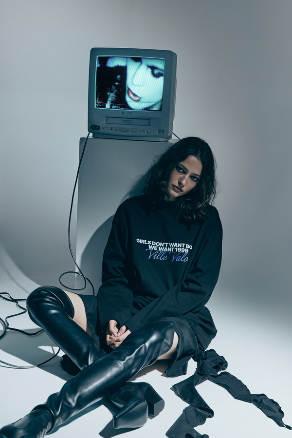 Лонгслив We want VV, черный