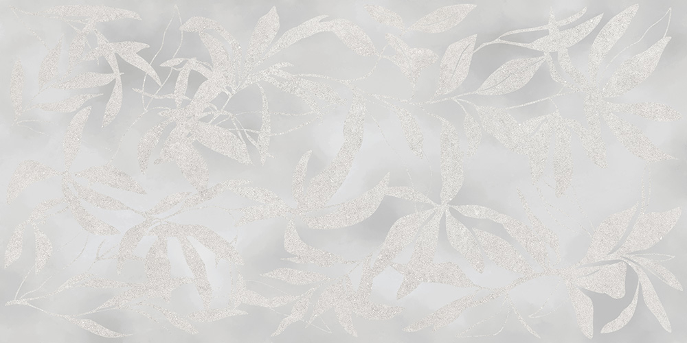 60x120 ArtWall Цветы Серый Матовый Ректификат