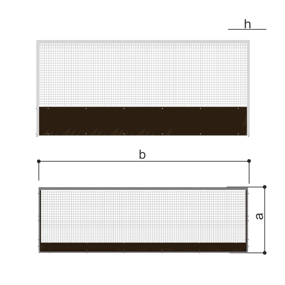 Ворота для хоккея на траве (сетка в комплекте) Romana 203.16.00