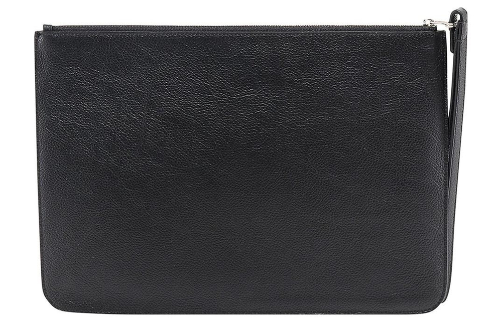 Balenciaga Cow Leather Clutch Regular Men"s Black