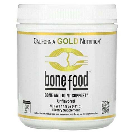 Для мышц и суставов California Gold Nutrition, Bone Food, добавка для поддержки здоровья костей и суставов, 411 г (14,50 унции)