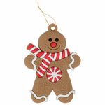 Украшение ёлочное "Пряничные человечки", 12 шт., 7 см, ЗОЛОТАЯ СКАЗКА, 592146