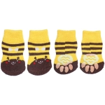 Носочки для животных «LAPUSIK», классические, пчелка, размер m