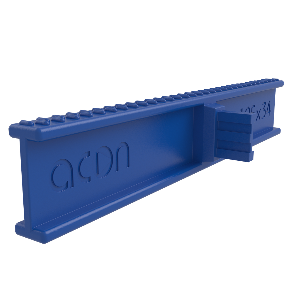 ПЕРЕЛИВНАЯ РЕШЕТКА ACON 195x34мм, цвет синий