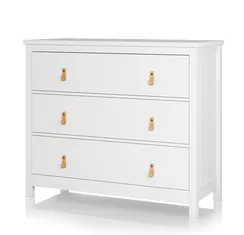 Комод Wood 3 ящика (белый)