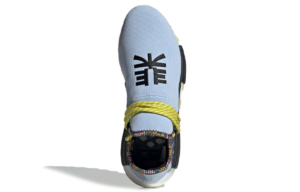 Pharrell Williams x adidas originals NMD Hu Inspiration Pack Clear Sky Pharrell Williams wear-resistant low-cut sports casual shoes men and women the same blue