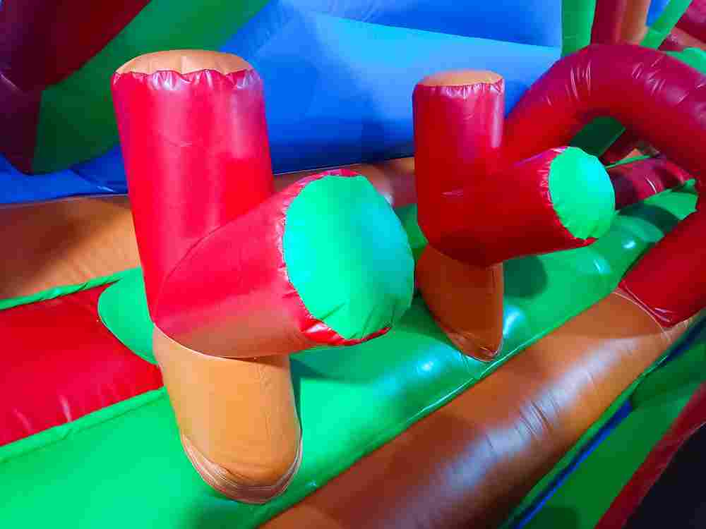 Надувная полоса препятствий «Цветное изобилие 2» 8*4*4 м