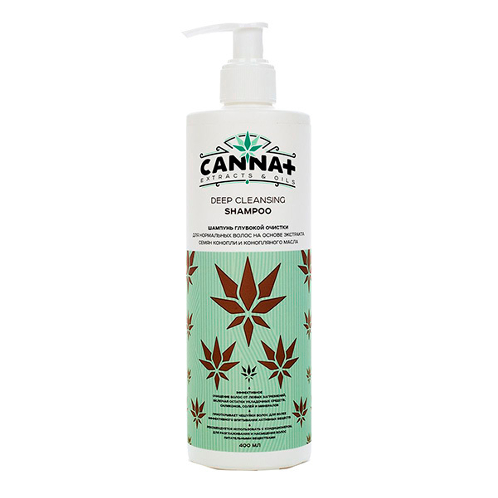 Шампунь глубокой очистки Canna+ Deep Cleansing Shampoo 400мл