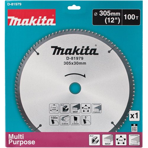 Диск п/п Makita 305*30*2.8/2*100T   (D-81979) универсальный