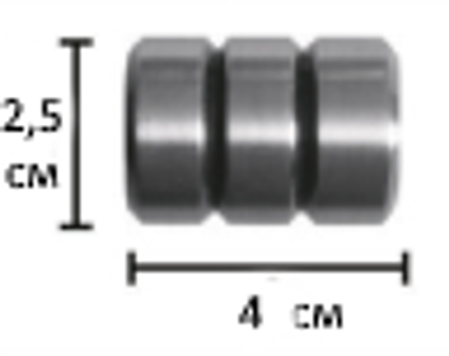 Наконечники кованых карнизов для штор d20 мм, цвет шампань