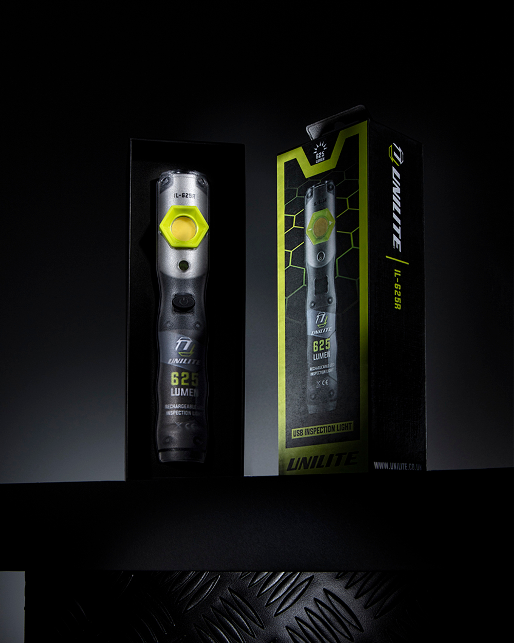 IL-625R - Инспекционный фонарь COB 625 Lm +SMD 250 Lm +УФ, 2500 mAh, IP65 | UNILITE