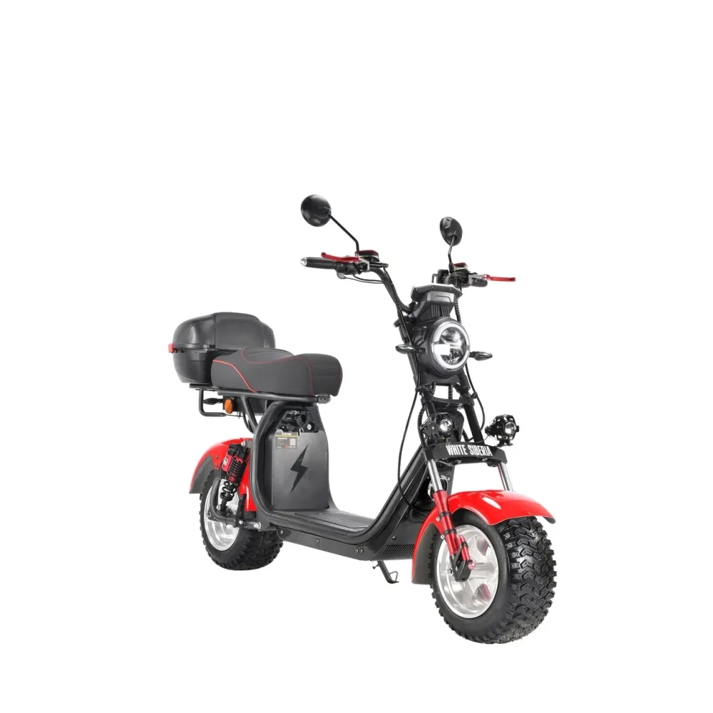 Электроскутер CityCoco White Siberia PRO+ 2500w Красный