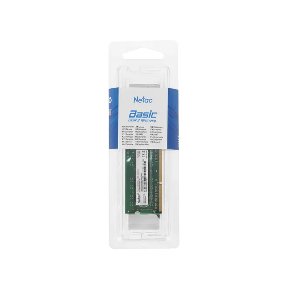 Модуль памяти Netac для ноутбука NTBSD3N16SP-04 DDR3 4GB &lt;PC3-12800/1600MHz&gt;