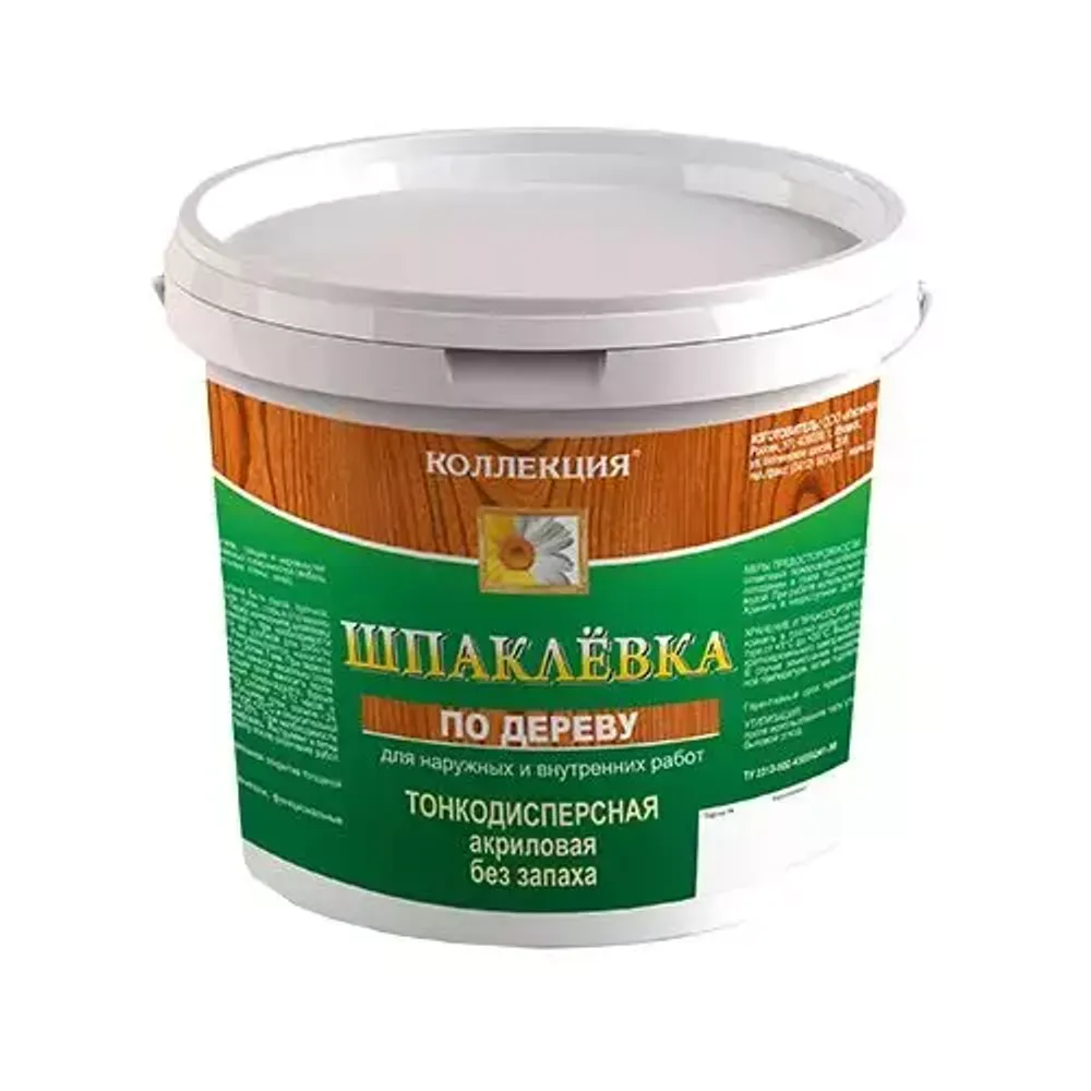 Шпатлевка по дереву 0,8кг белая КОЛЛЕКЦИЯ