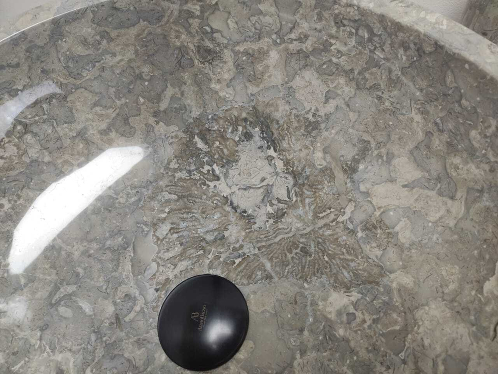 Раковина из мрамора Bowl Grey TinLip BM-60028 45*45*15