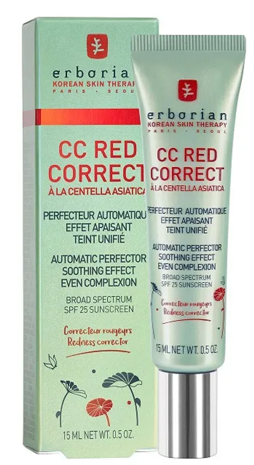 erborian CC Red Correct крем от покраснений 15мл