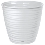 Горшок для цветов Saffron 5,4 л с поддоном (белый)