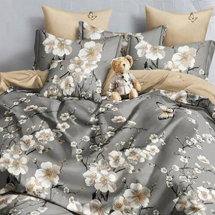 Комплект постельного белья "О. BEZH FLO", поплин, 100% хлопок, Россия.