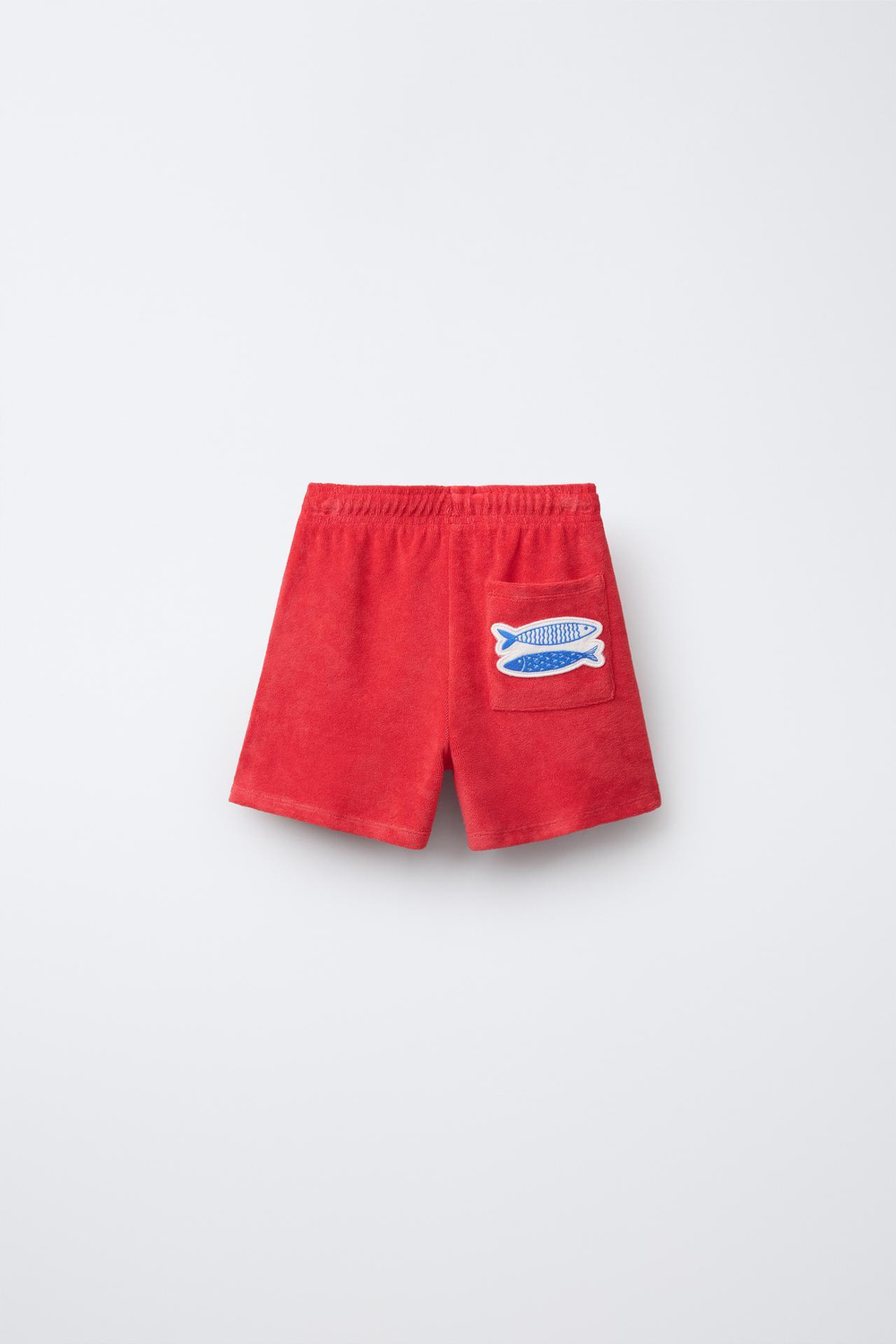 ZARA МАХРОВЫЕ ШОРТЫ, КРАСНЫЙ