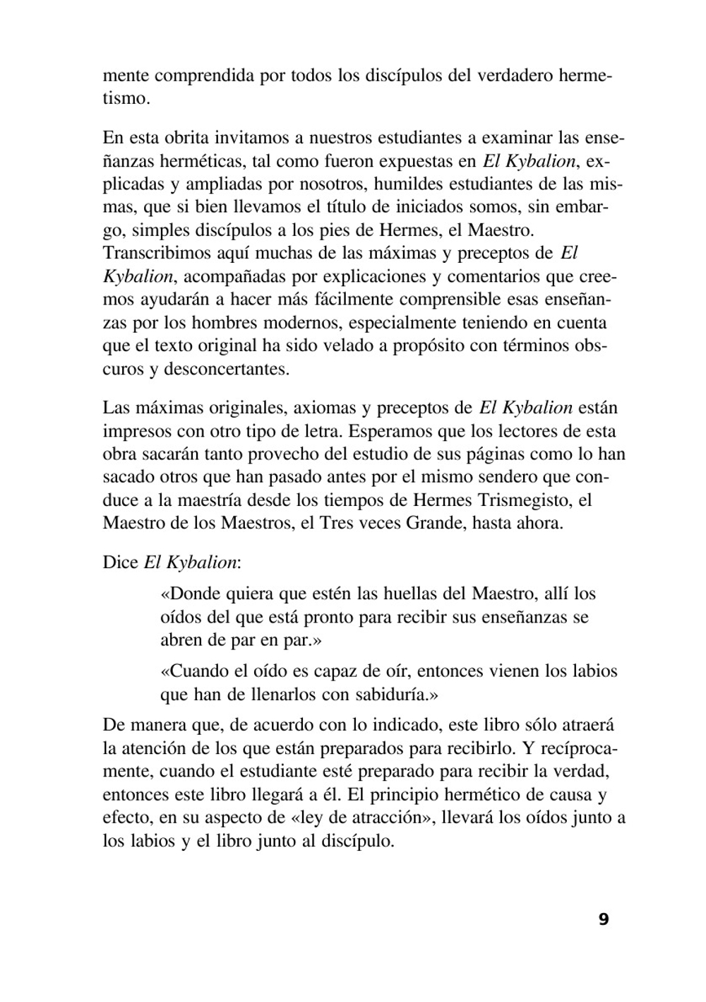 El Kybalion | Tres Iniciados