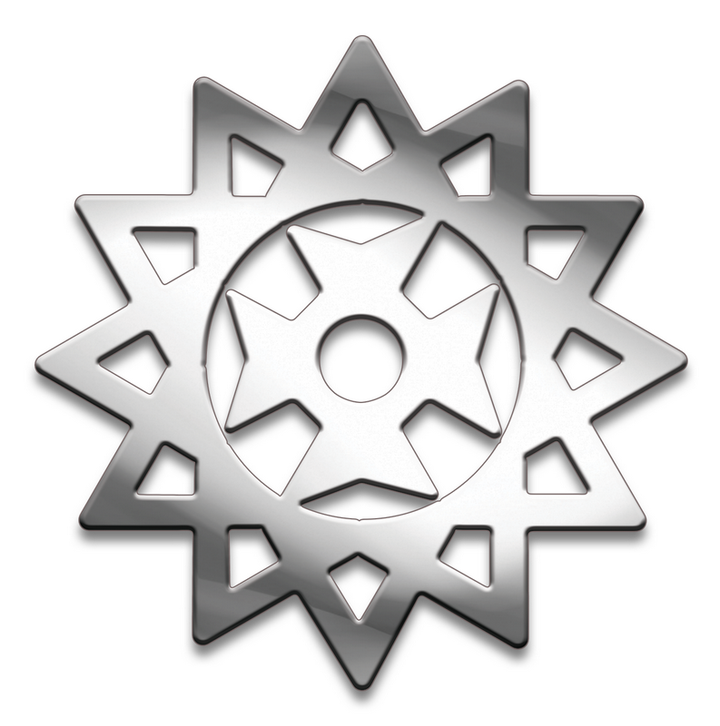 Амулет Символы Суперхит № 07 Звезда Эрцгамма, медицинская сталь