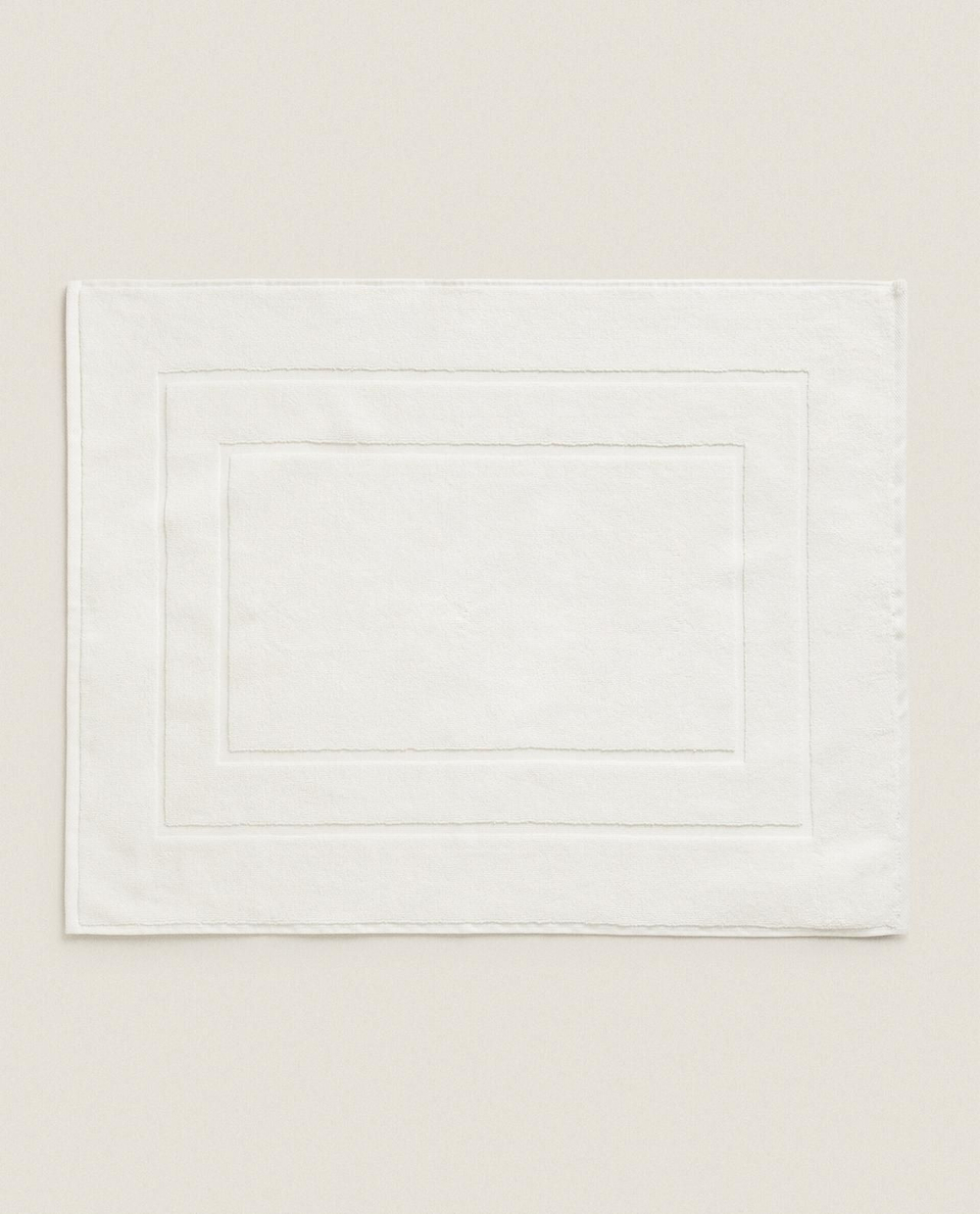 Zara Home - Нескользящий коврик для ванной из хлопка, бежевый, 55x80 см