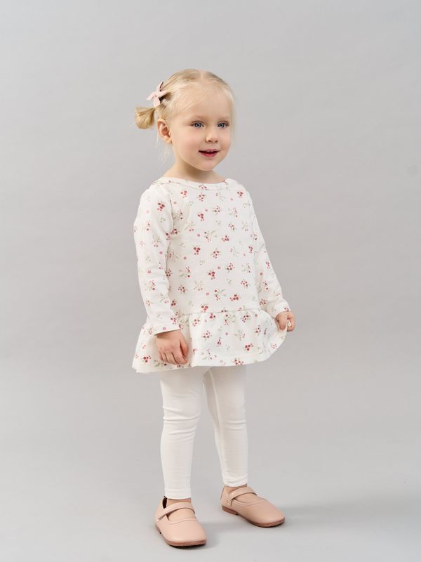 Платье туника с рюшей 