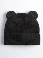 Шапка с ушками вязаная для детей