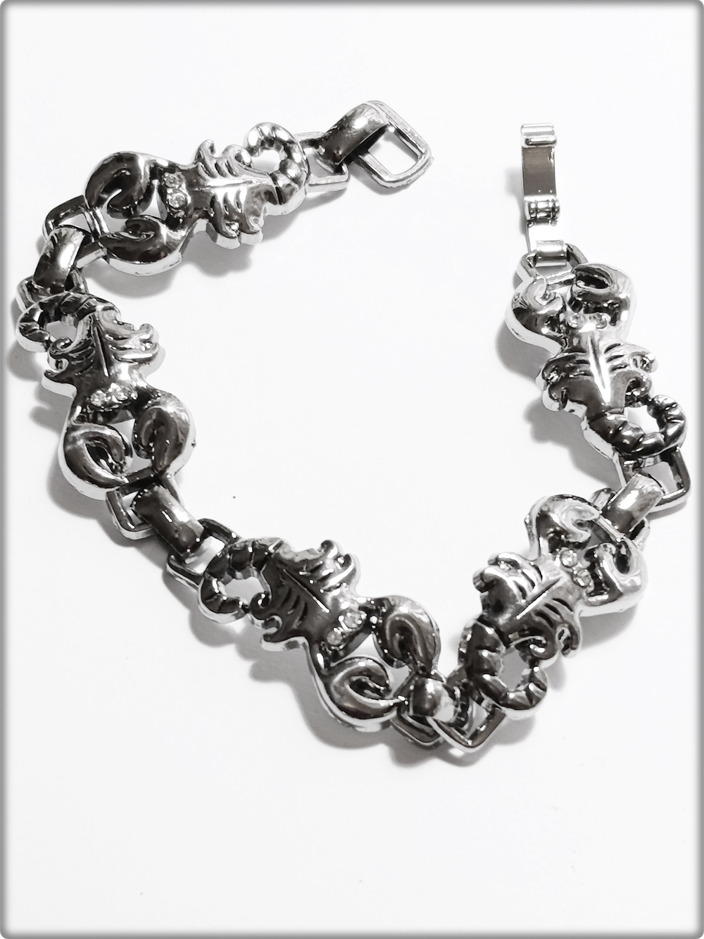 Стальной браслет на руку "Скорпионы" 20см. Stainless Steel.