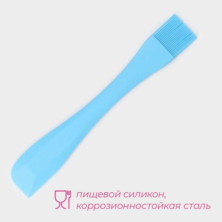Кисть- лопатка кондитерская «Дуэт», силикон, 26×4×1 см