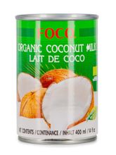 FOCO Organic кокосовое молоко 10-12%, 400 мл, 3 шт