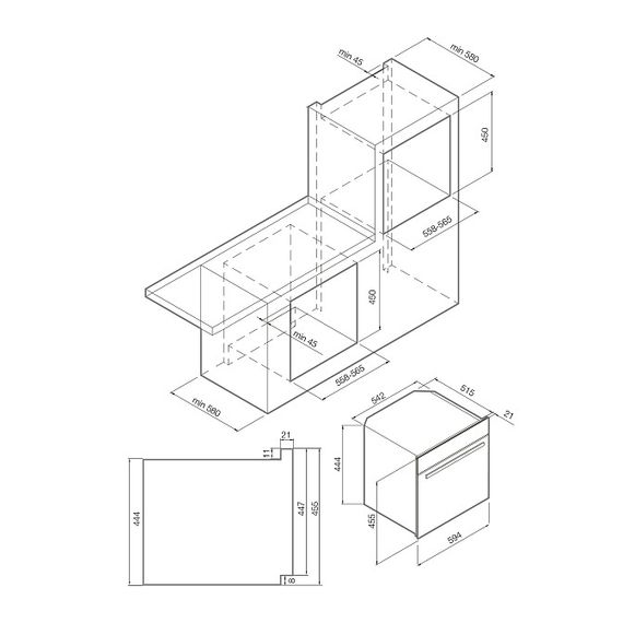 Компактный дух.шкаф GRAUDE BWG 45.0 SE