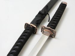 Armas Del Mundo Набор самурайских мечей, 2 шт. Ножны черные, цуба- медная