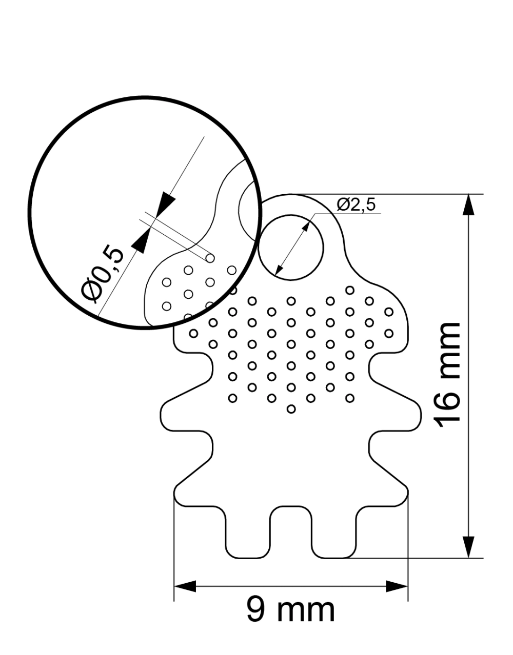 Мембрана титановая под спейсер