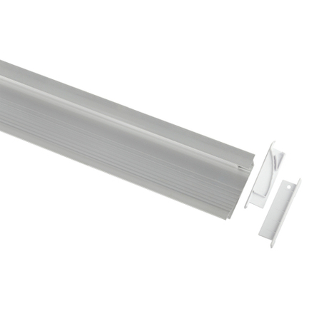 Комплект с врезным анодированным профилем ЭРА 6814 68х14мм 2м