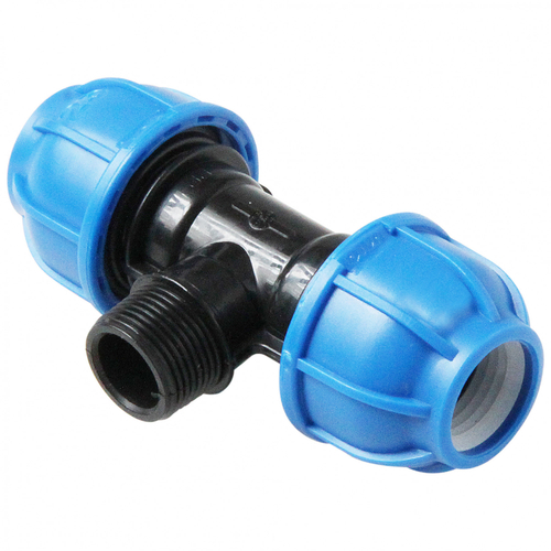 Тройник с наружной резьбой для п/э 20х3/4"х20;