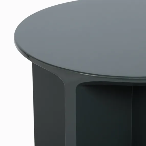 Кофейный стол Petra Ø50х45 см, зеленый глянец