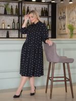 Платье 1329 темно-зеленый Novita (Акция)