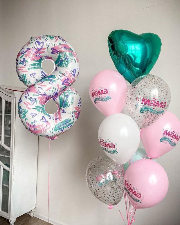 Воздушные шары на 8 марта №5786