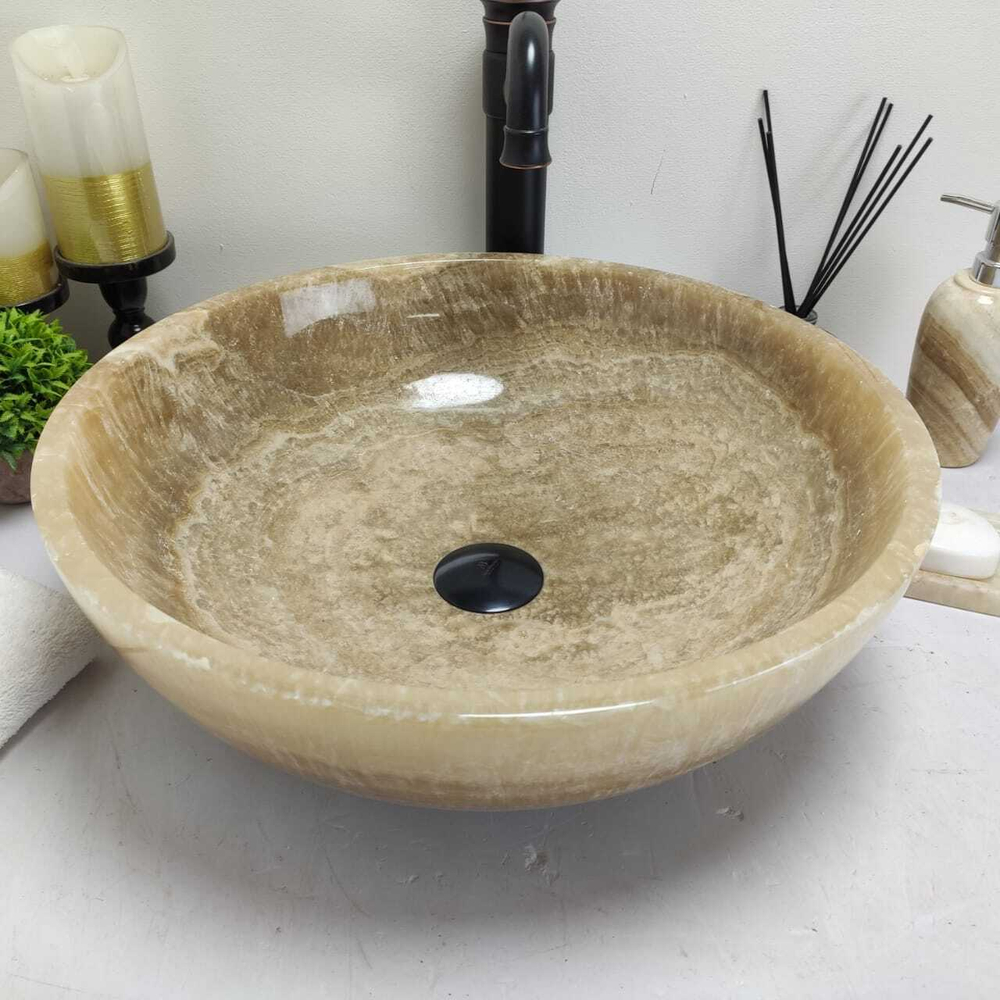 Раковина из оникса Bowl Sunset TinLip BO-60592 45*45*15