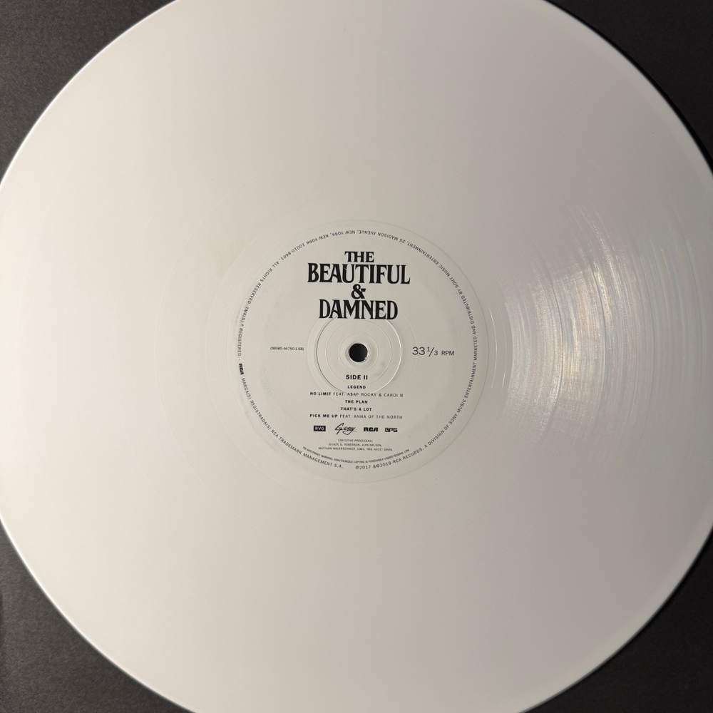 G-Eazy – The Beautiful & Damned 2LP (США 2018г.) Black/White Т