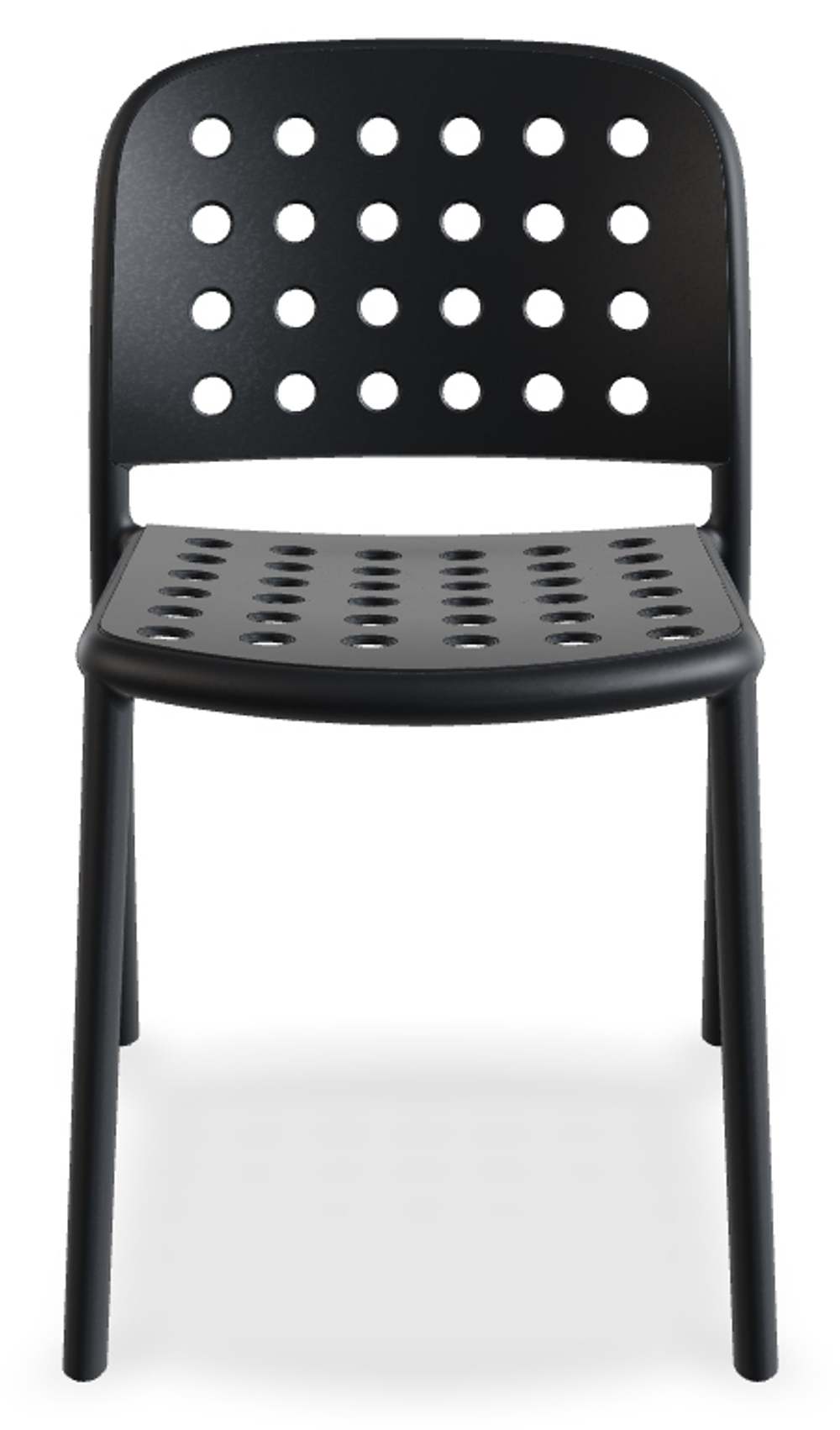 Стул пластиковый Papatya Bomonti-S, антрацит