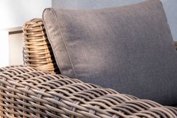 "Палермо" лаунж-зона из искусственного ротанга, цвет соломенный