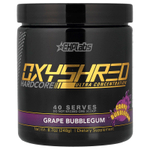EHPlabs, OxyShred Hardcore, термогенный сжигатель жира, со вкусом виноградной жевательной резинки, 244 г (8,6 унции)