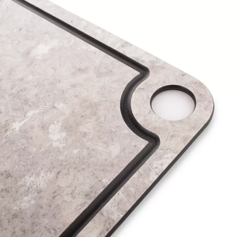 Доска разделочная с желобом 29x20см ComposeEat Elegance мрамор белый