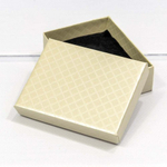 Коробка Ювелирная 9х7х2.8 см "Ромбики" (Бежевый)