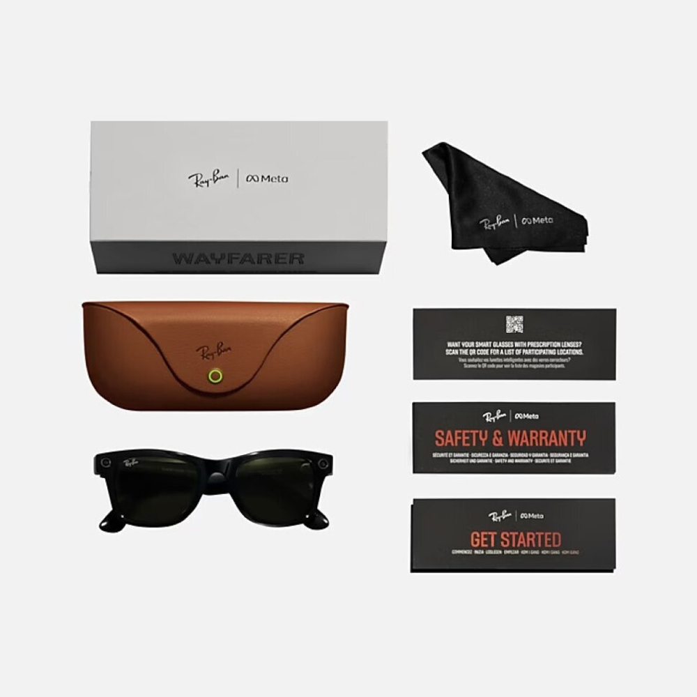 Ray-Ban Meta Wayfarer ( Цвет оправы - матовый черный, цвет линз - графитовый)