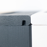 Поднос, 38х28, Флоутард, столик для завтрака в постель, для кухни, деревянный, серый, Dipriz